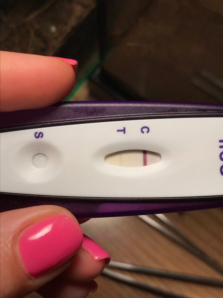 negative pregnancy test with evaporation line